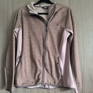 North Face Hooded Zip-up (purple)